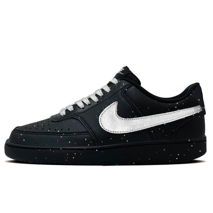 Nike Nike Court Vision 1 Shimmery Abrasion Resistant Abrasion Resistant Low top Skateboard Shoes Men's Black