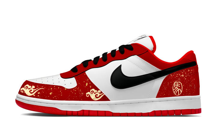 Nike Nike Big Fiery Red Cloud Abrasion Resistant Low top Skateboard Shoes Unisex