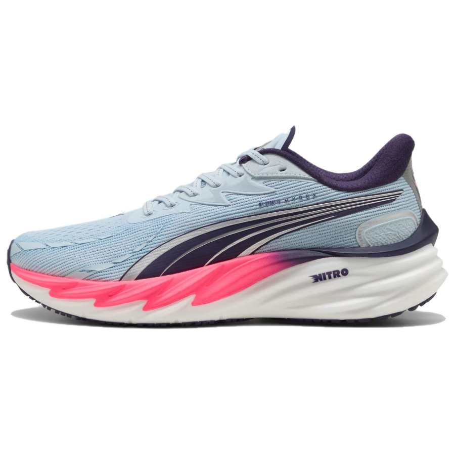 PUMA x Hyrox Velocity NITRO 4 Comfortable Running Shoes Men's Blue Pink