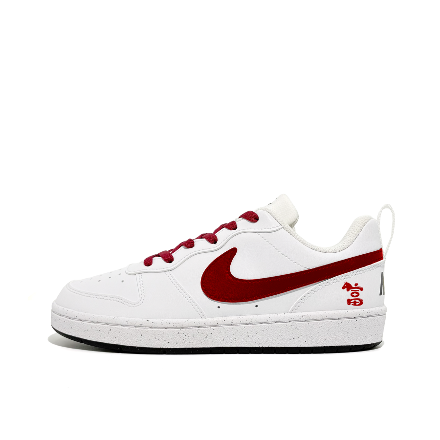 Nike Nike Court Borough Instant Wealth Overnight Abrasion Resistant Kids' Skateboarding Shoes Red Teenagers
