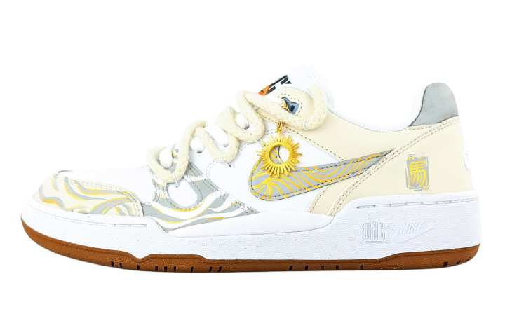 Nike Nike Full Force Abrasion Resistant Abrasion Resistant Low top Skateboard Shoes Men's Gold