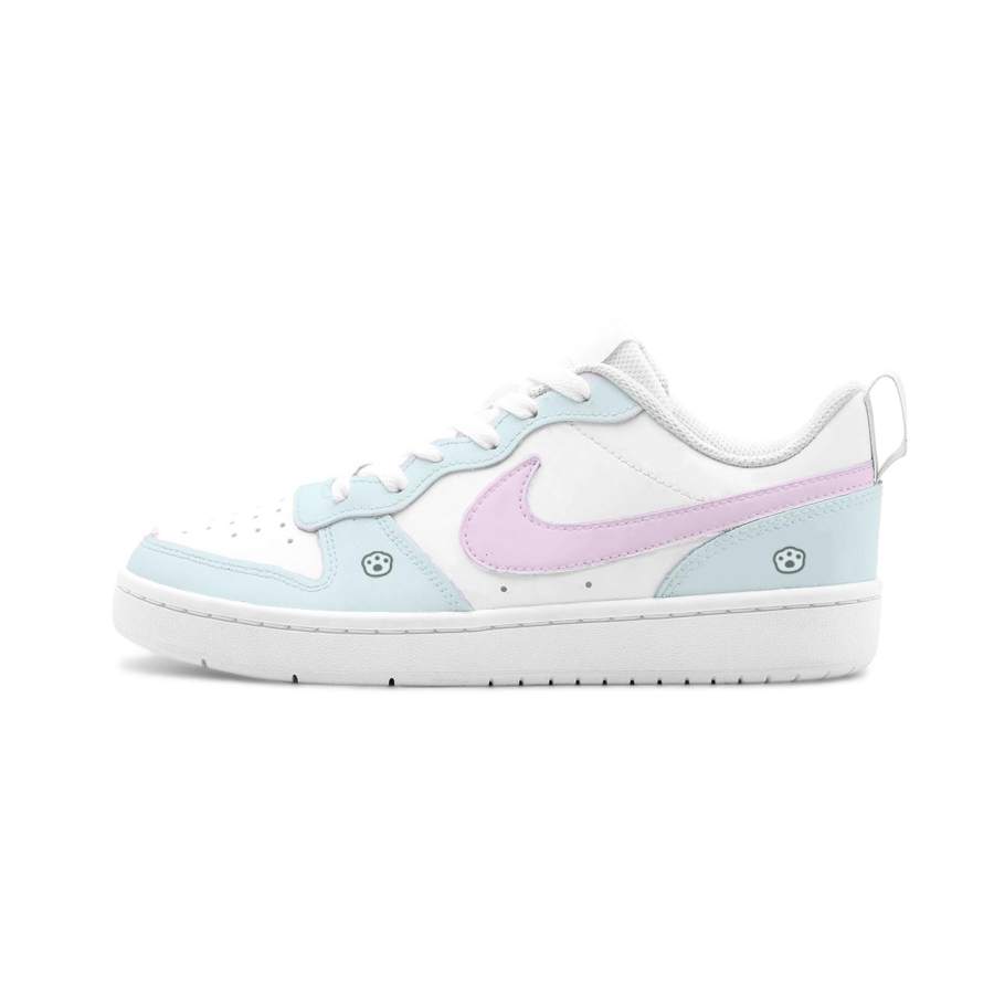 Nike Nike Court Borough 2 Maris Sal Milk Lid Leather Cushioning Abrasion Resistant Slip Resistant Low top Skateboard Shoes