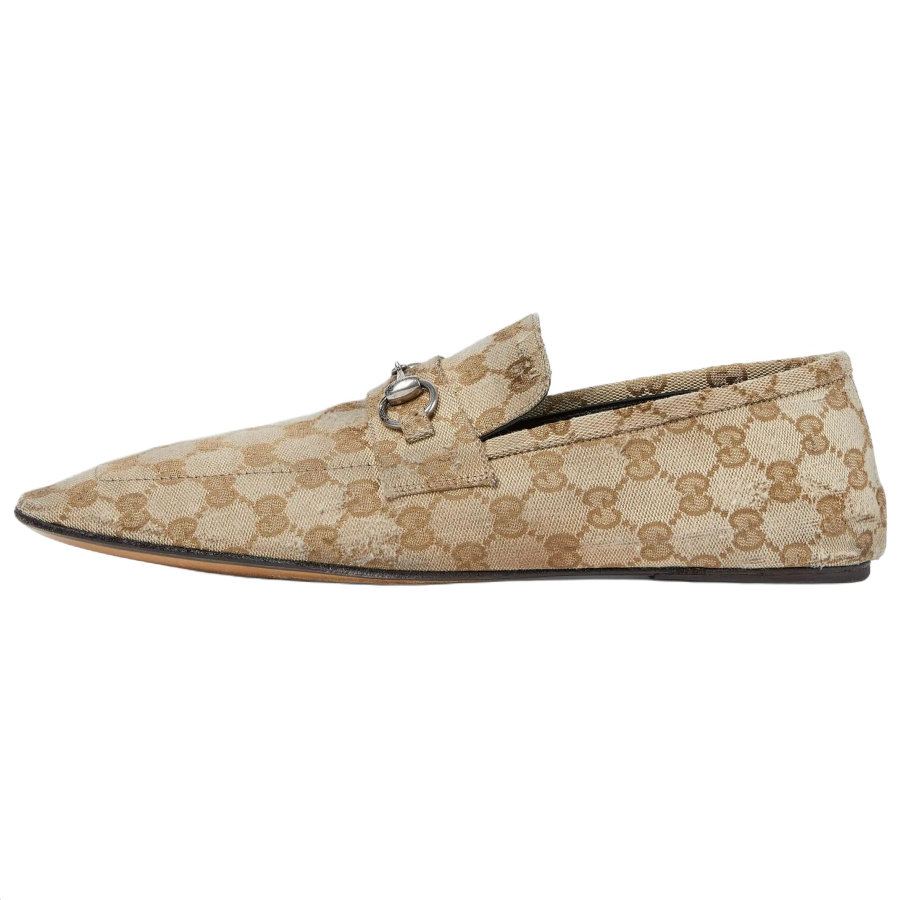 Gucci Worn-Out Effect Ragazzo Loafer 'GG Brown'