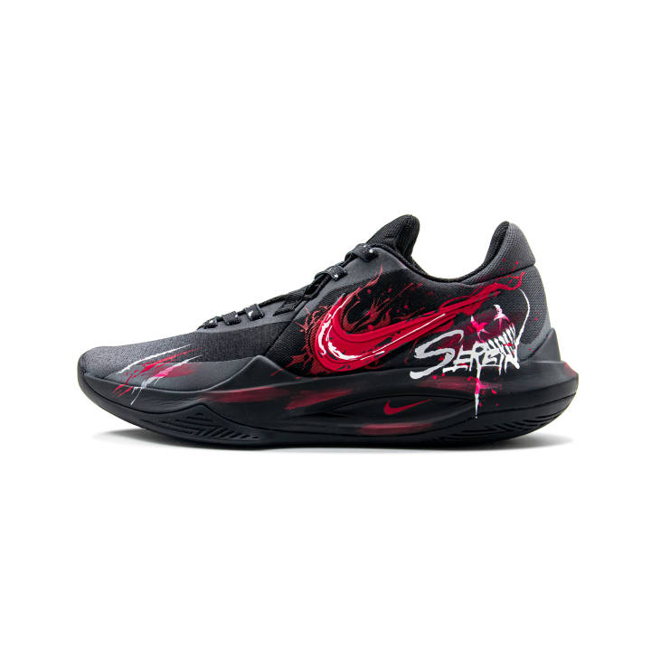 Nike Nike Precision 6 Divine Bondage Wadding Shadow Cushioning Abrasion Resistant Low top Basketball Shoes Men's Black