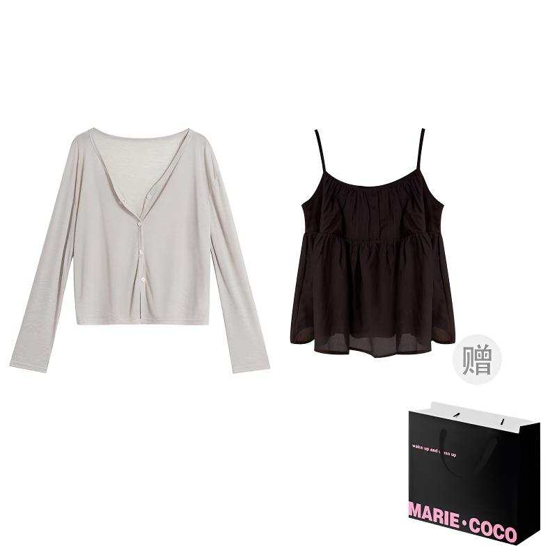MARIE·COCO Knitwear Women's Cardigan+Inner Moderate