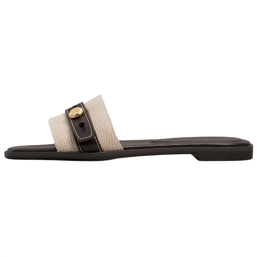 TORY BURCH TORY BURCH Romy Slide Slippers Women's Umber