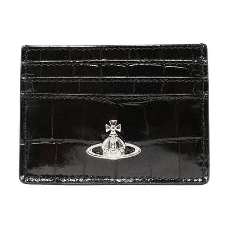 Vivienne Westwood Leather Card Holder Women's Black