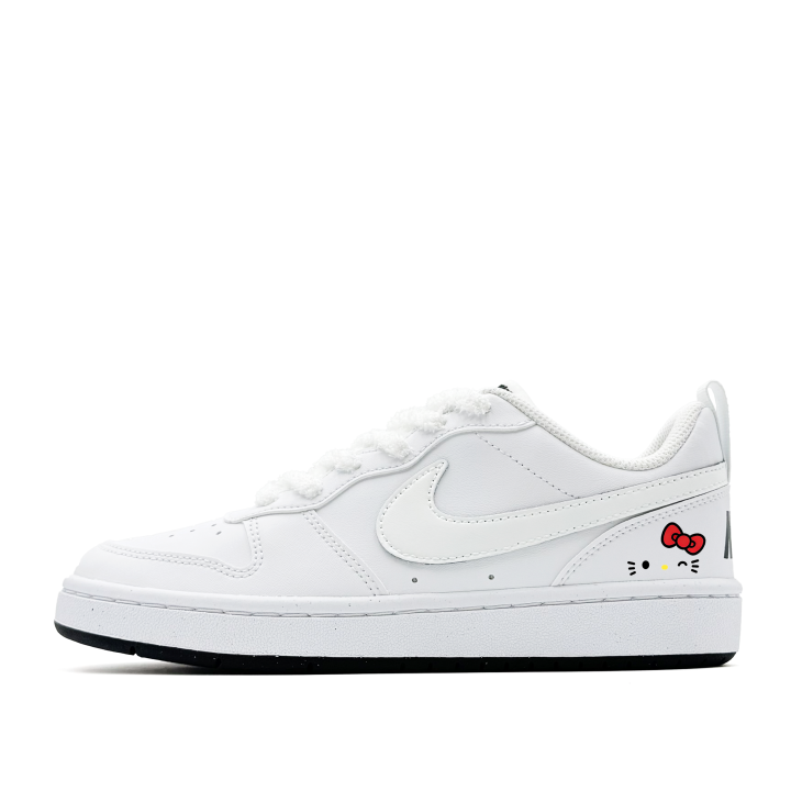Nike Nike Court Borough Winking Kitten, Cute, Girlish, Sweet Style, Cartoon, Anti Aging, Campus Synthetic Leather