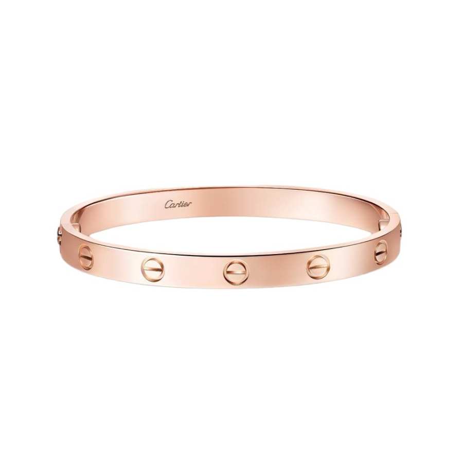 CARTIER LOVE 18K Gold Bangles Men's Rose Gold