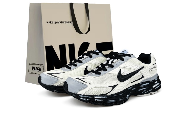Nike Nike Initiator Low top Casual City Commuting Running Shoes Unisex Black White Gray