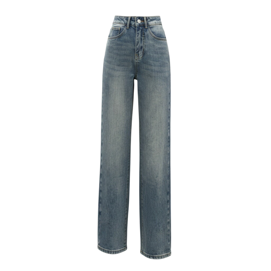 Sugarfunk Jeans Women's Blue Moderate Straight Fit Pants