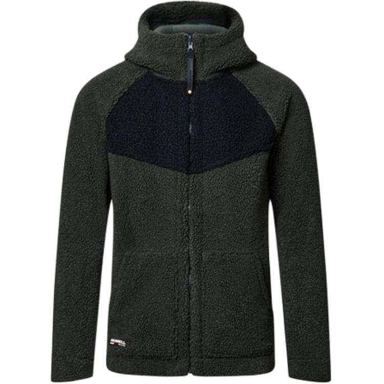 MERRELL Velvet Jackets Unisex Olive Green Stand Collar Moderate