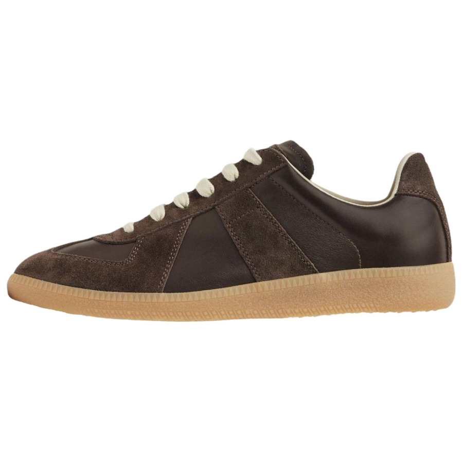 Maison Margiela Cow Split Leather Low top Skateboard Shoes 3cm Women's Brown