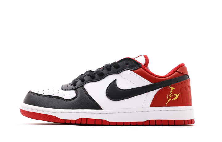 Nike Nike Big Wrapping, Wear Resistant And Non Slip Low top Skateboard Shoes Unisex Black Red