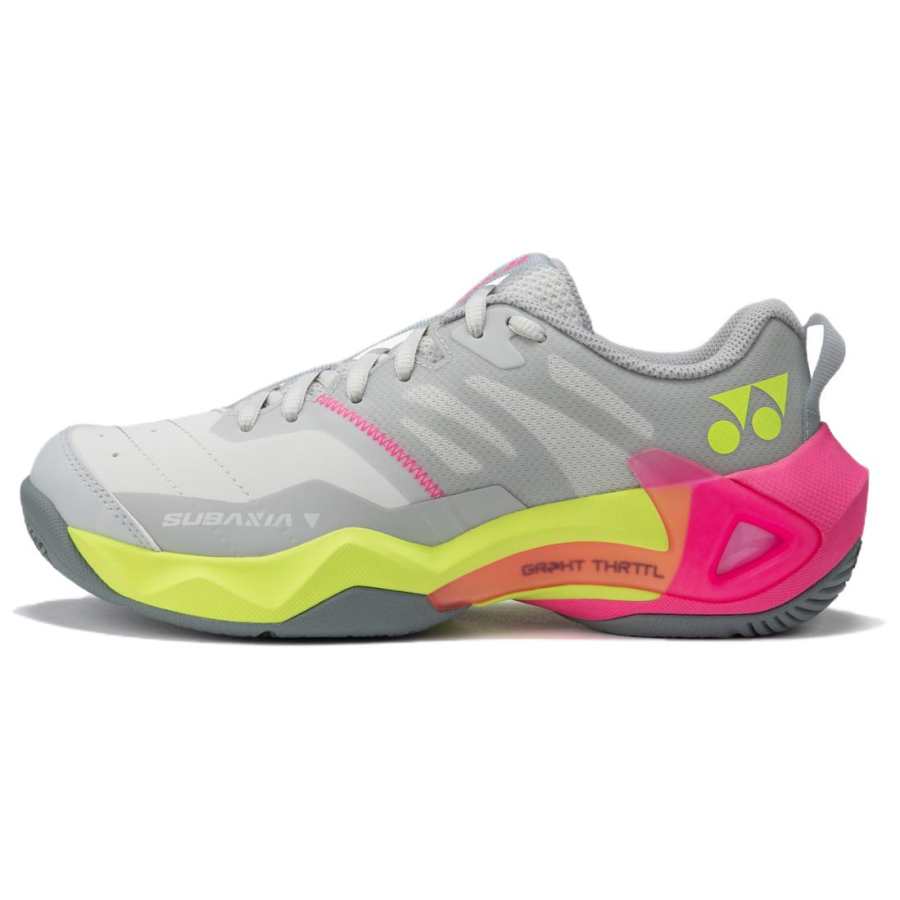 YONEX Cushioning, Wear Resistant Low top Badminton Shoes Women's Light Gray