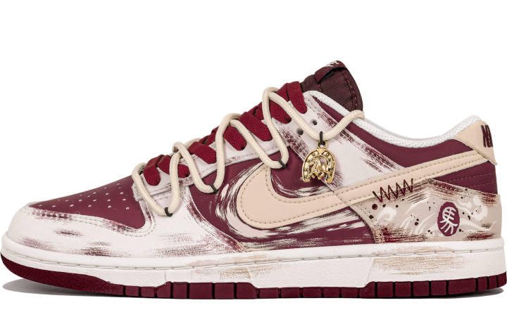 Nike Nike Dunk Dark Misty Design, Mysterious, Hand Drawn Distressed Abrasion Resistant Slip Resistant Low top