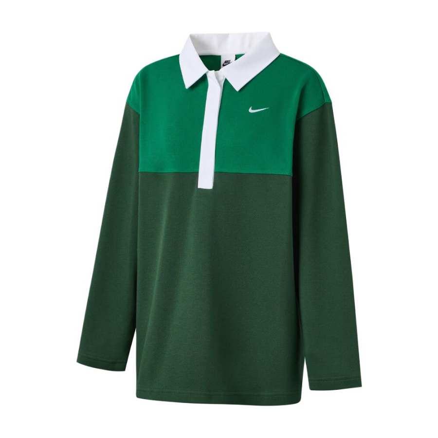 Nike Nike Polo Shirts Women's Green Polo Collar Moderate