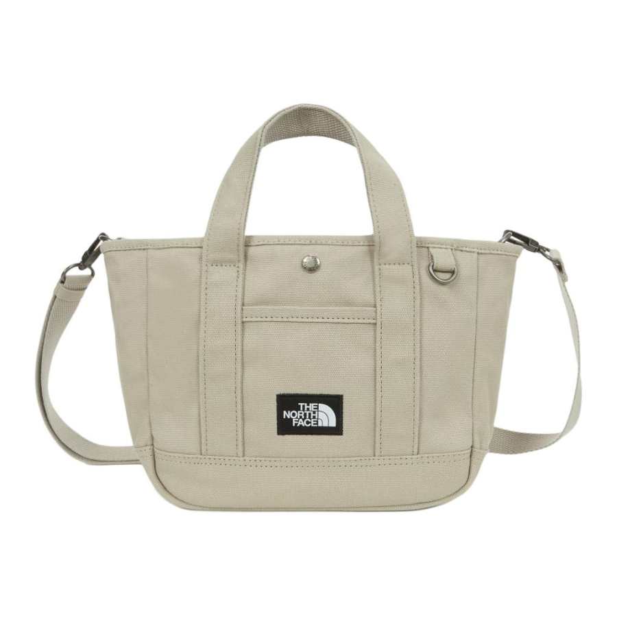 THE NORTH FACE Cotton Tote Handbag Small Unisex Beige