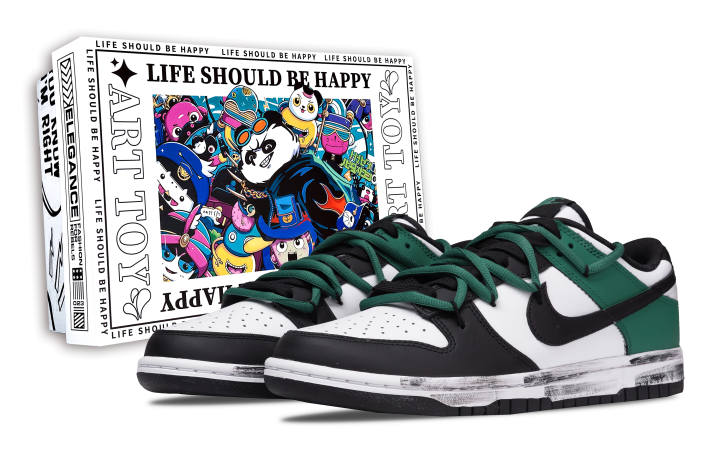Nike Nike Dunk Disrupt Low top Skateboard Shoes Unisex Black Green
