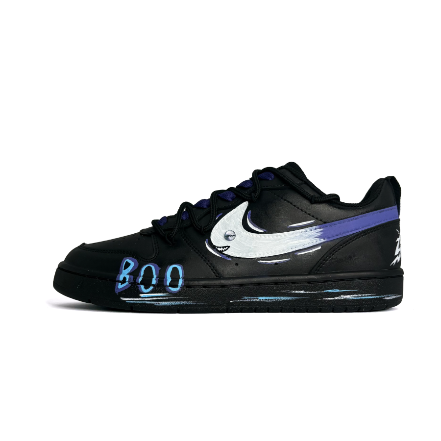 Nike Nike Court Borough Gothic Shark Synthetic Leather Abrasion Resistant Slip Resistant Abrasion Resistant Slip Resistant