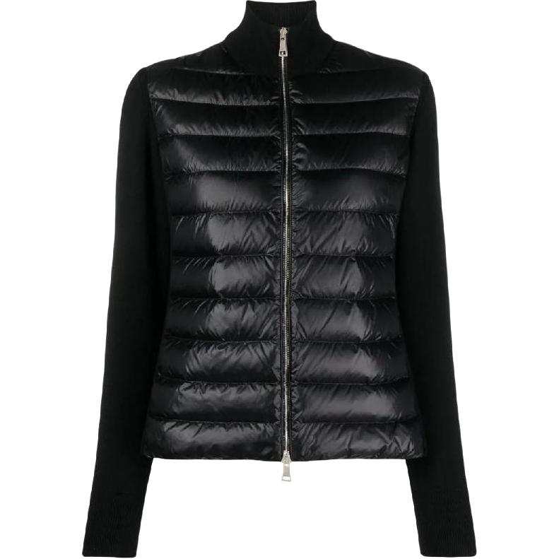 Moncler Moncler knitted-sleeve puffer jacket