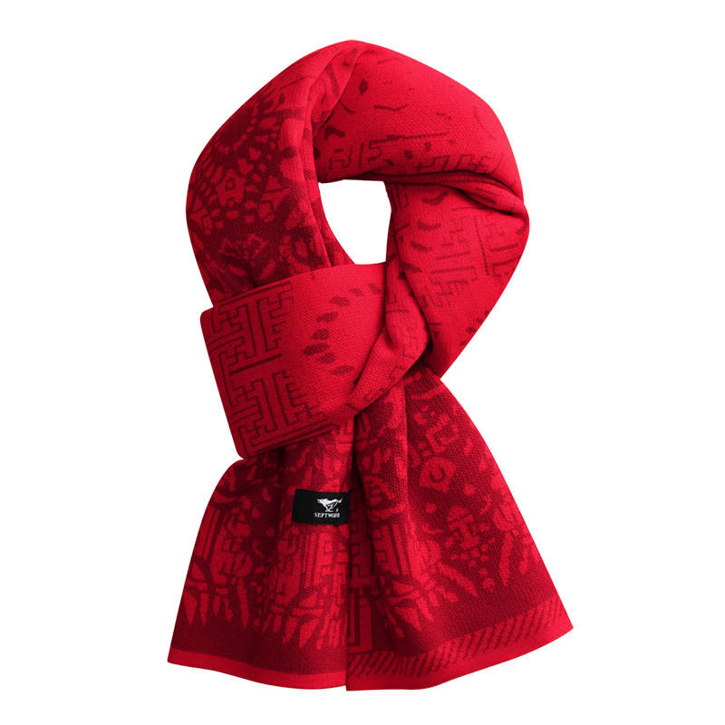 SEPTWOLVES SEPTWOLVES Polyester Acrylic Polyamide Sheep Wool Scarves Unisex