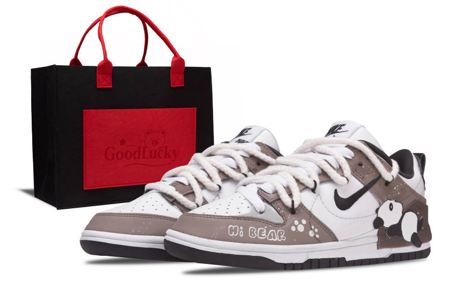 Nike Nike Dunk Disrupt 2 Cute Attack, Shopping Bag Low top Skateboard Shoes Women's Yellow Brown