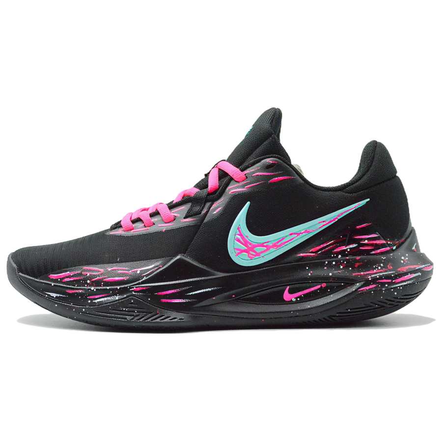 Nike Nike Precision 6 Black Flare Light Cushioning Low top Basketball Shoes Men's Black
