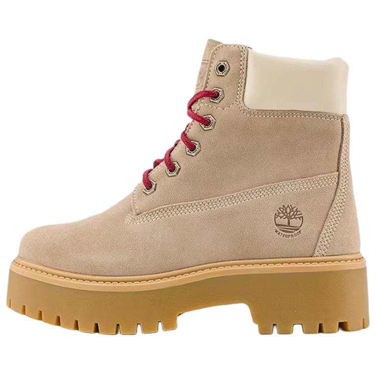 Timberland Stone Street Breathable Thermal Waterproof Height Increasing Short Outdoor Boots Women's Brown