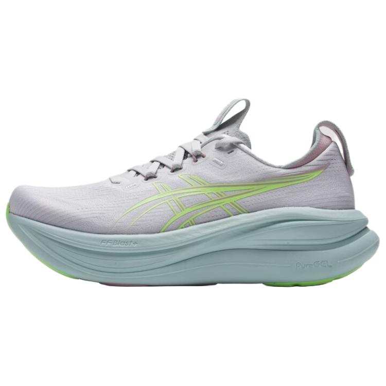 ASICS GEL NIMBUS 28 Running Shoes Women's Gray Green