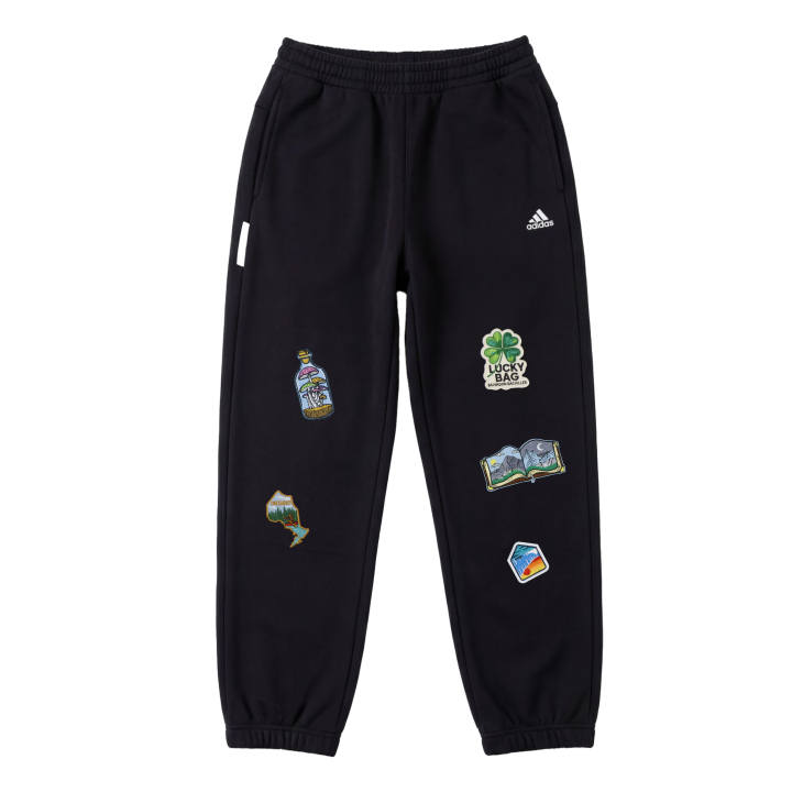 Adidas Adidas Unbreakable Vision Ink Base Vintage Patchwork Fleece Lined Elastic Cuff Knitted Sweatpants Unisex