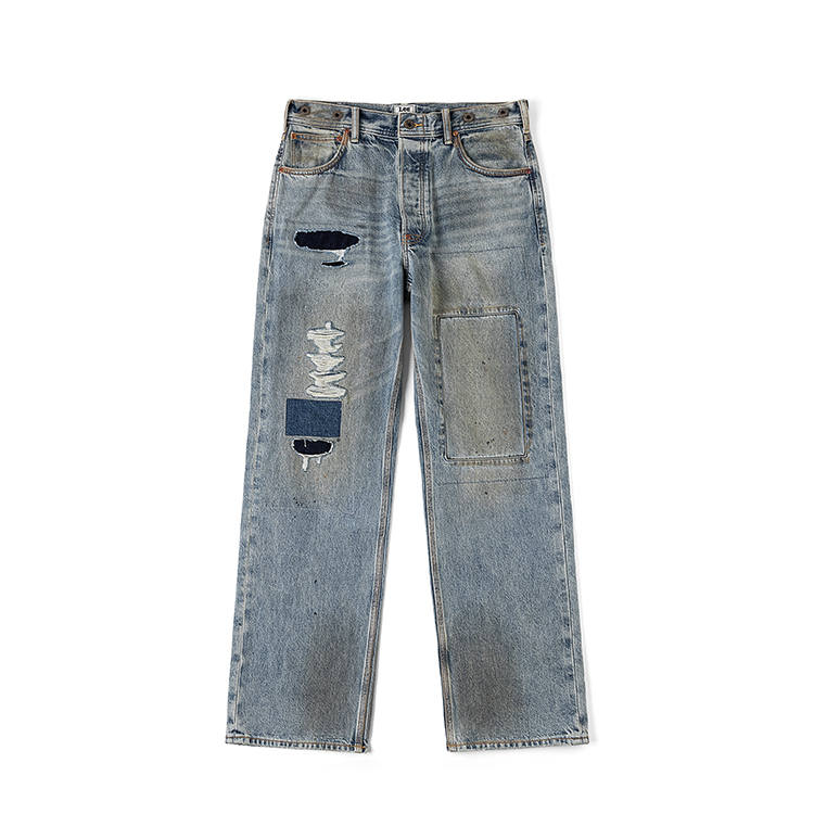 Lee Lee Jeans Men's Light Blue Moderate Straight Fit Pants