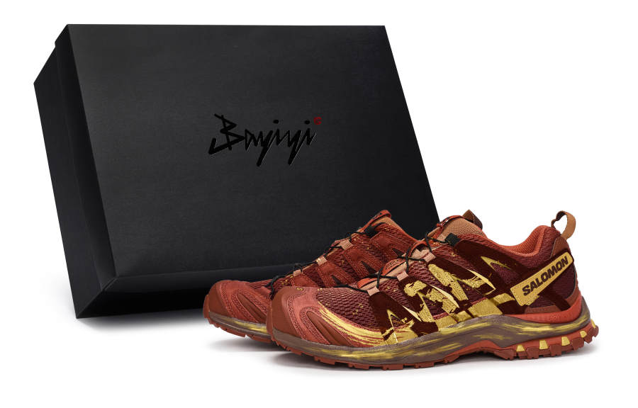 SALOMON XA PRO 3D Low top Running Shoes Unisex Red Gold