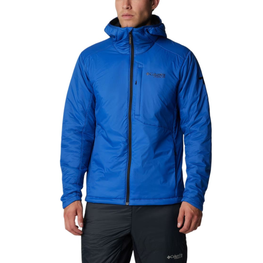 Columbia Jackets Men's Mountain Blue Hooded Non Detachable Moderate Other