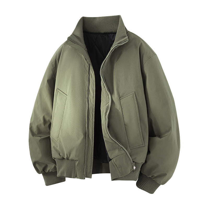 X1617 X1617 Puffer Jackets Unisex Lapel Thickened Puffer Jacket