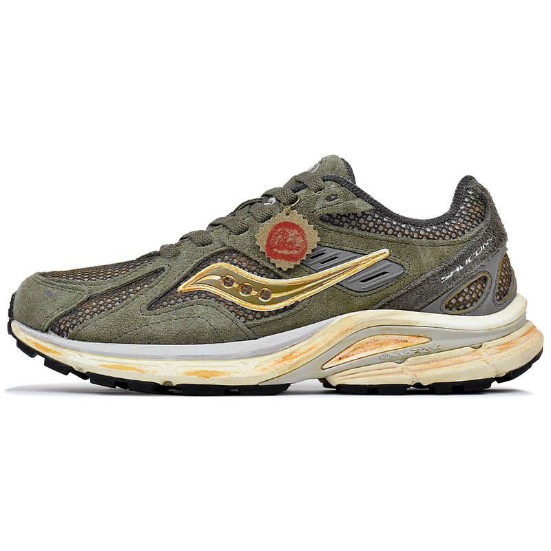 Saucony Kinvara Essence 4 Abrasion Resistant Low top Running Shoes Unisex Olive Green