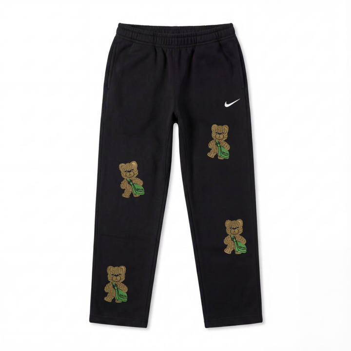 Nike Nike Knitted Sweatpants Unisex Black Thickened Straight Fit Pants