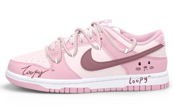 Nike Nike Dunk Low top Skateboard Shoes Women's Pink