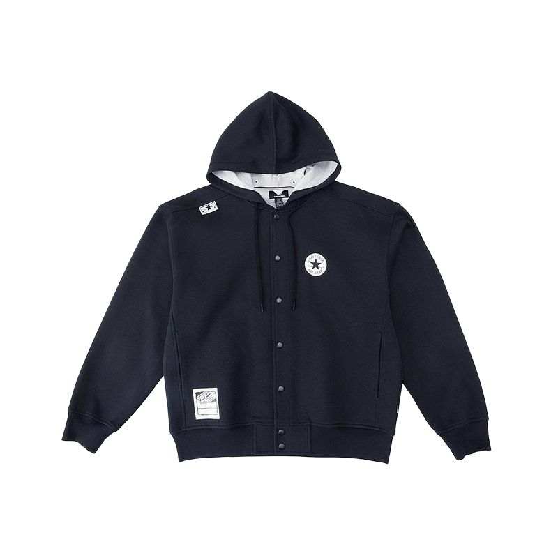 Converse Converse Jackets Men's Deep Sea Blue Hooded Moderate Mock Two Piece
