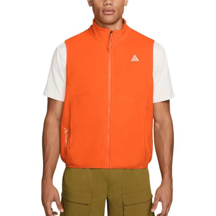 Nike Nike ACG Vests Men's Orange Stand Collar Moderate Other