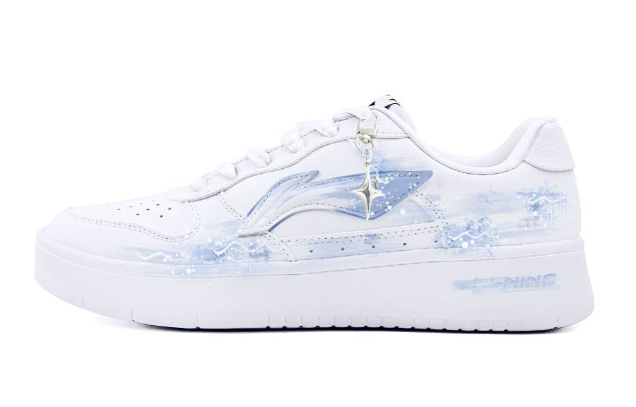 Li-Ning Li Ning Floating Boat Steam Rose, Polaris Low top Skateboard Shoes Unisex Blue White
