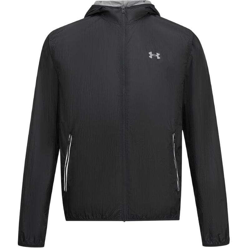 Under Armour Jackets Men's Black Hooded Non Detachable Moderate Other