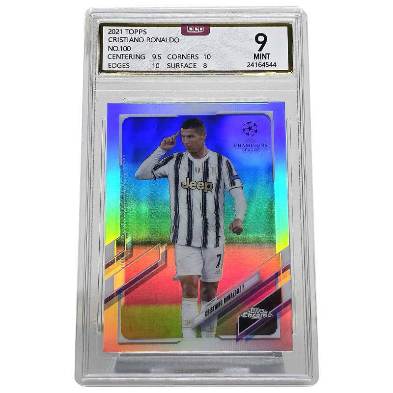 Topps Cristiano Ronaldo Player Card 20 Champions League Chrome Collection Graded Cards 1 Pc