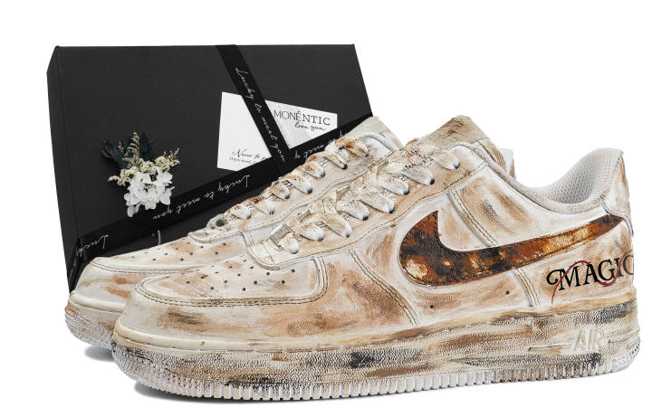 Nike Nike Air Force 1 Air Force 1, Magic Ruins MONE Manufacturing, Box Cushioning Lightweight Slip Resistant