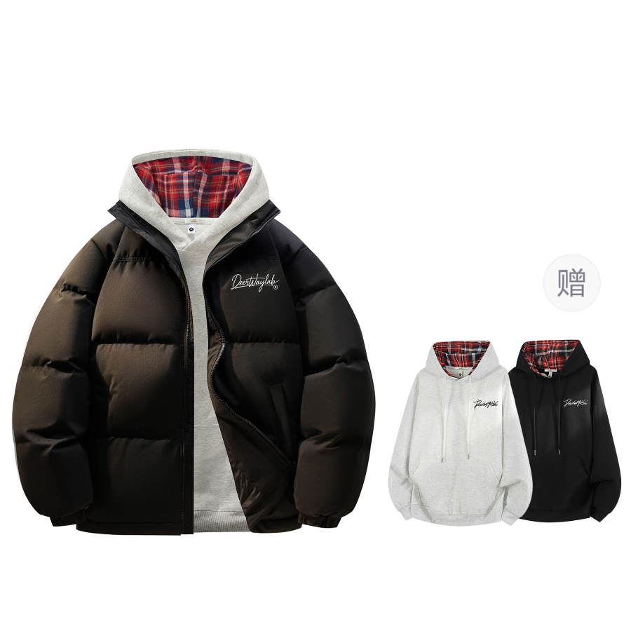 DEERWAY DEERWAY Down Jackets Unisex Stand Collar Thickened