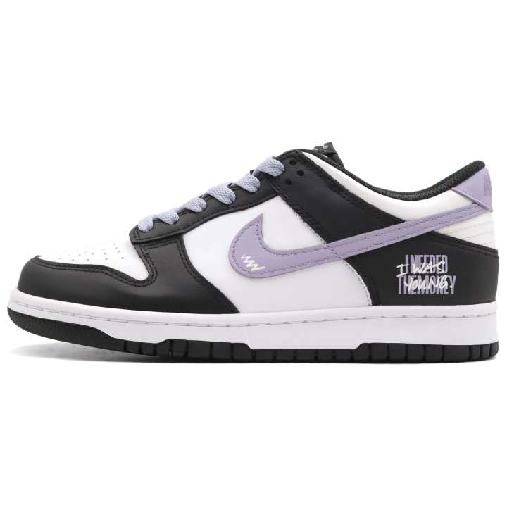 Nike Nike Dunk Taro Pudding Low top Skateboard Shoes Black White Purple GS Teenagers