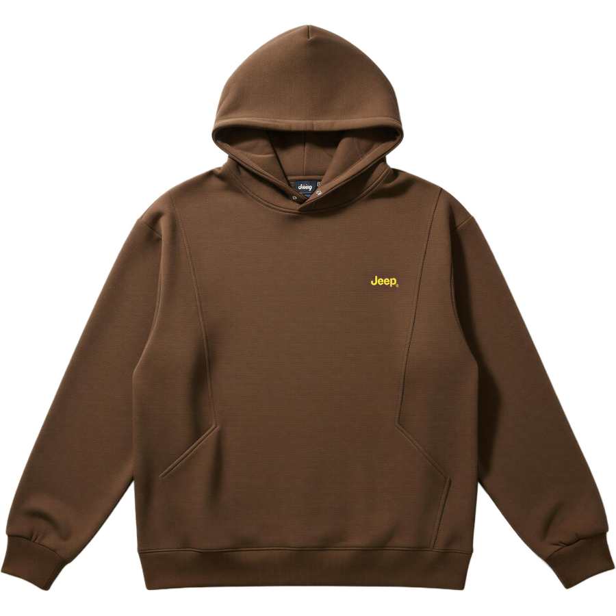 Jeep Sweatshirts Unisex Coffee Hooded Moderate Heavyweight