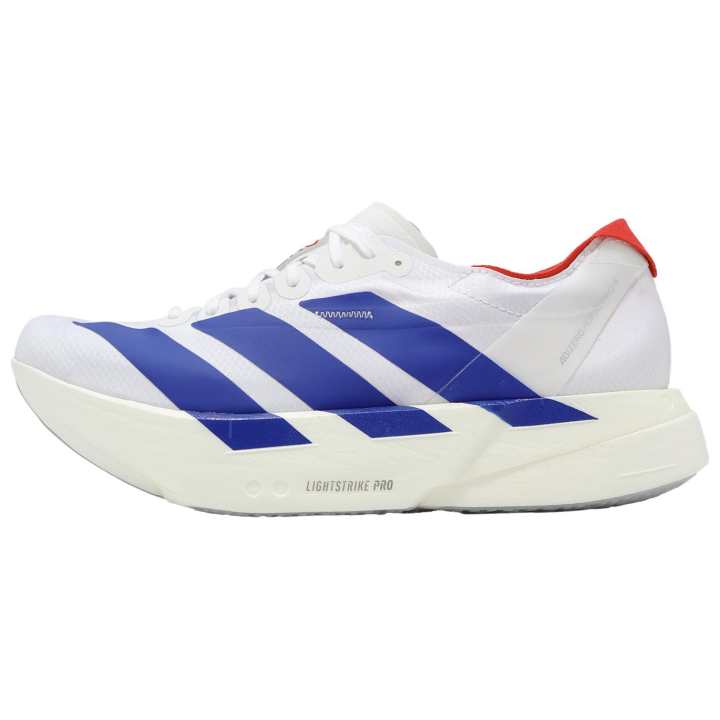 Adidas Adidas Adizero Adios Pro 4 Comfortable Marathon Running Shoes Men's White Blue