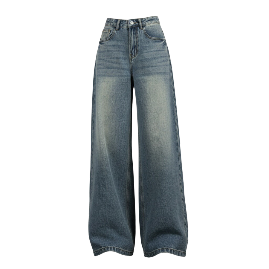 Sugarfunk Sugarfunk Jeans Women's Blue Moderate Straight Fit Pants