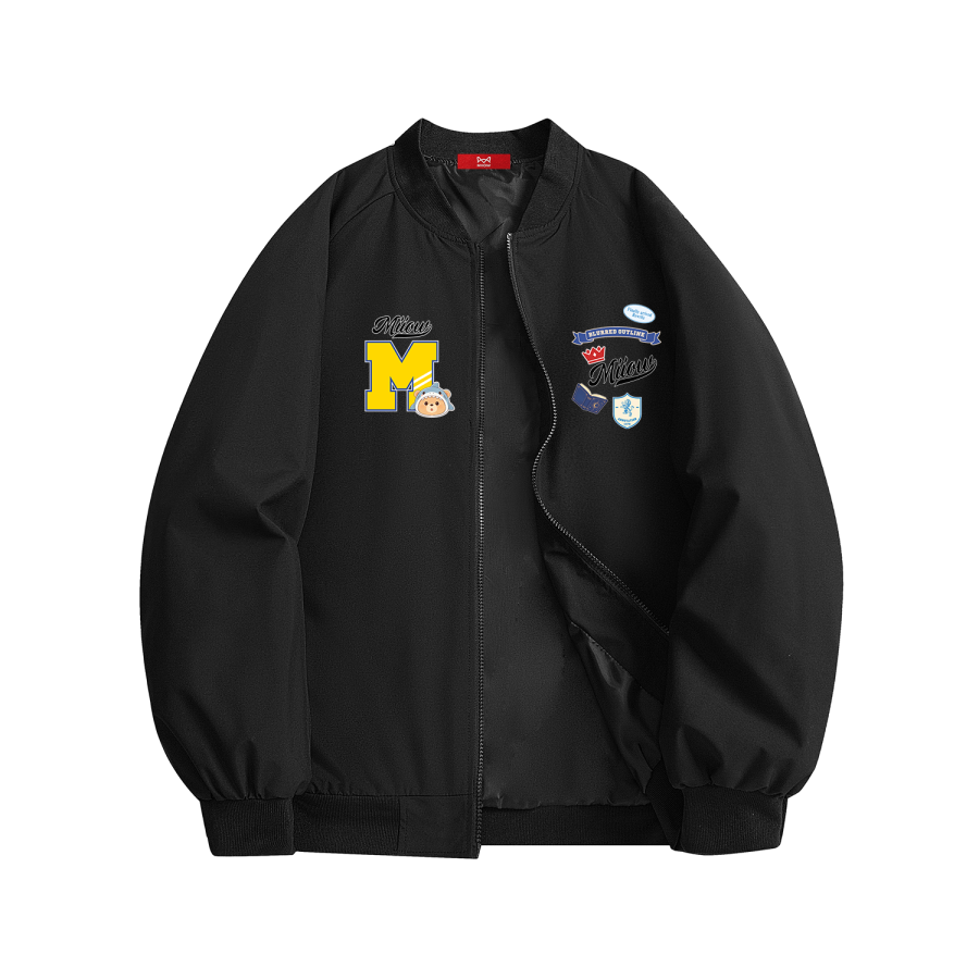 MIIOW MIIOW Jackets Unisex Baseball Collar Moderate Workwear